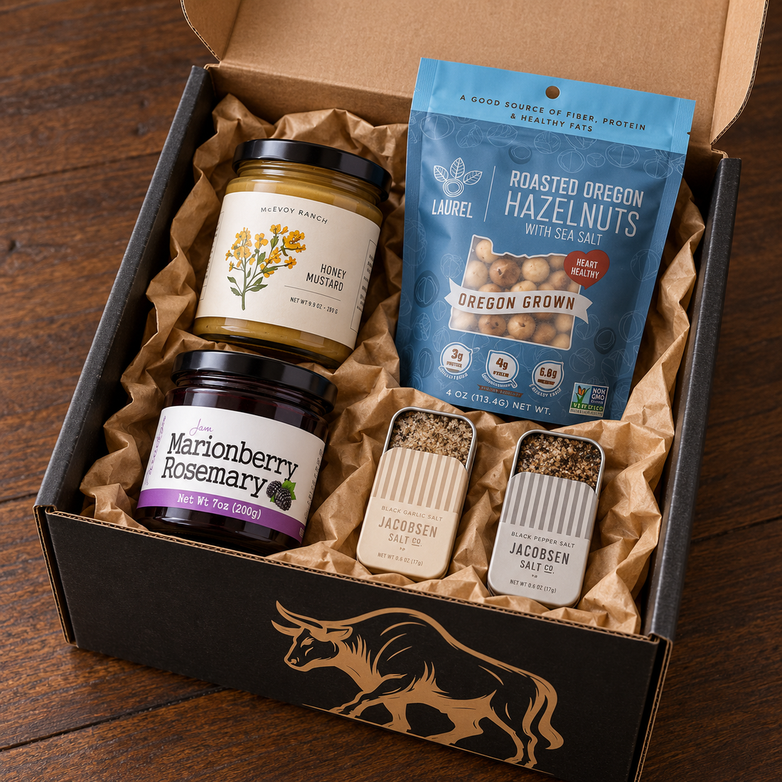 Iron Wood Table Pantry Gift Box