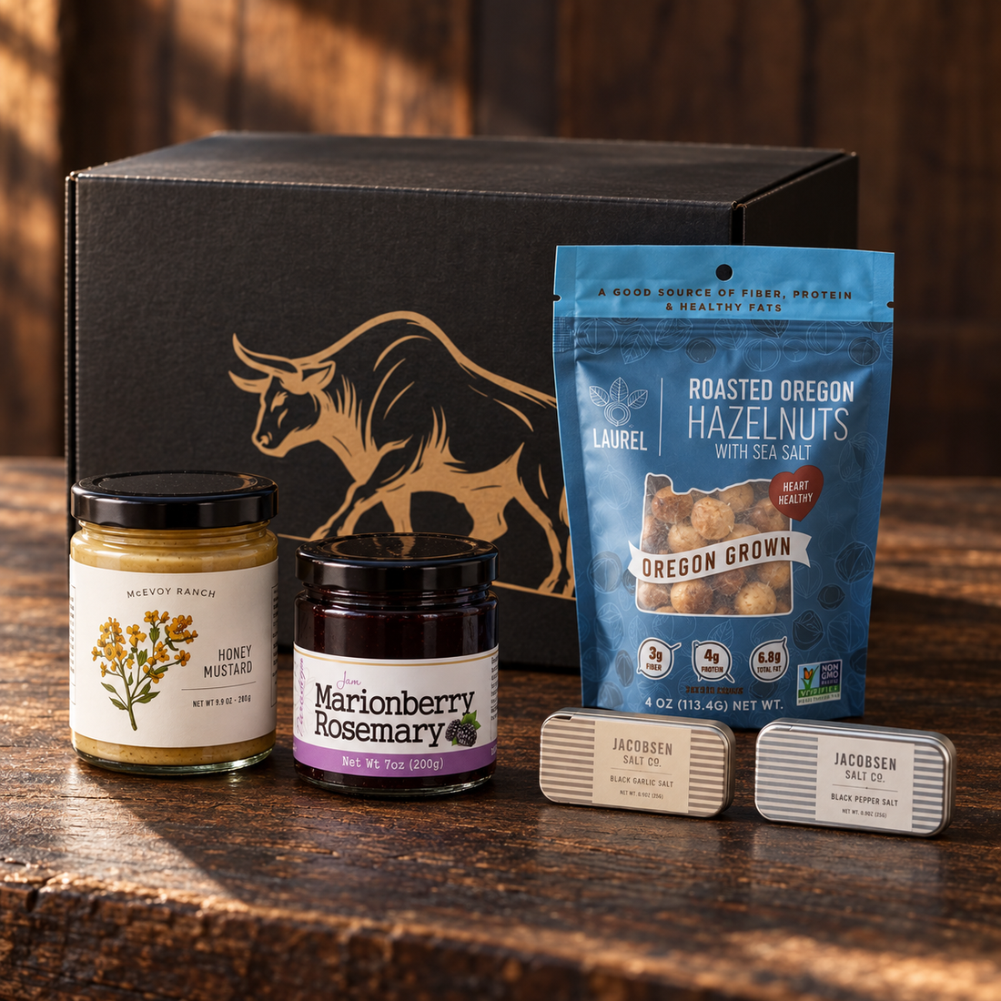 Iron Wood Table Pantry Gift Box