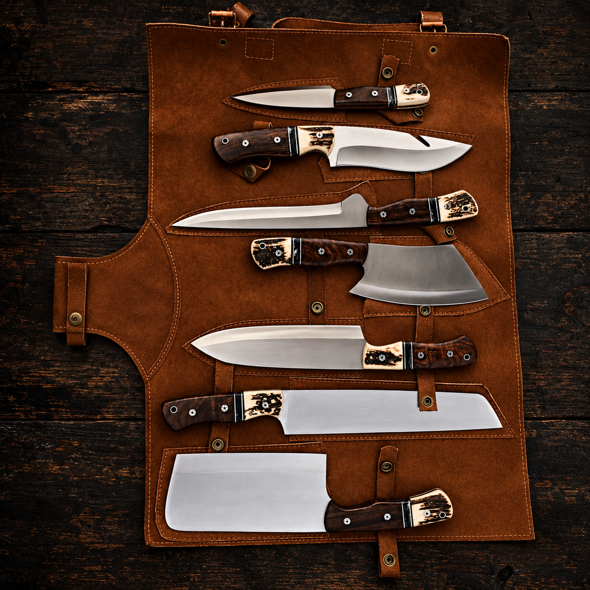 Iron Wood Ranch Hand Knife Roll