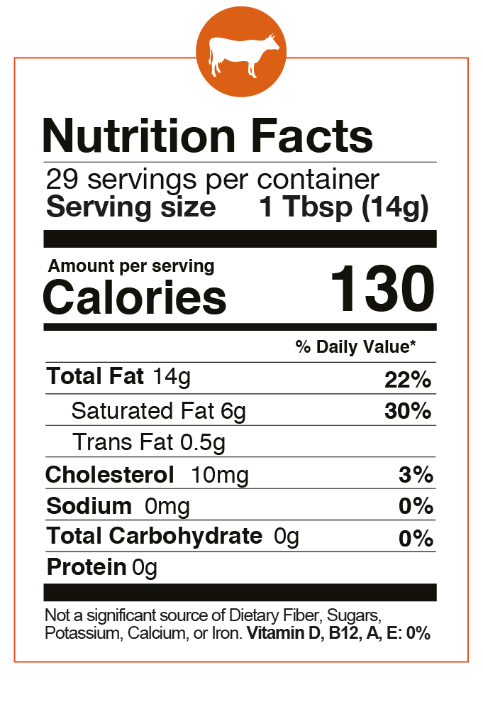 PRE ORDER Grass Fed Tallow 14 oz