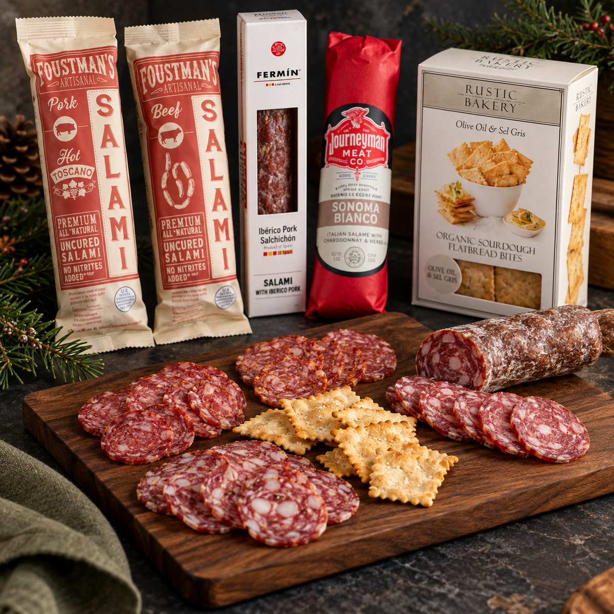 The Iron Wood Salami Table Gift Box