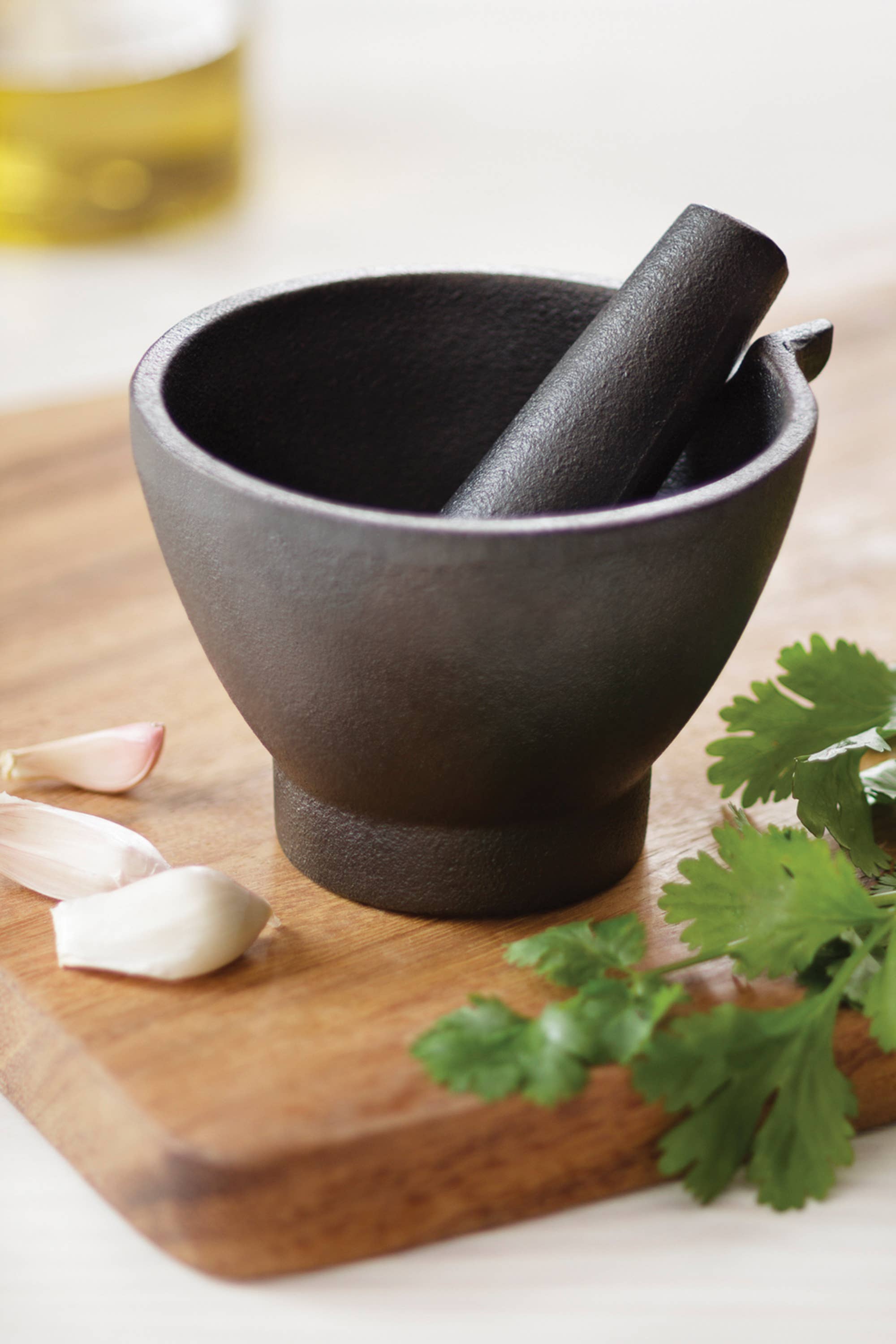 Fox Run Cast Iron Mortar and Pestle, 3.5"