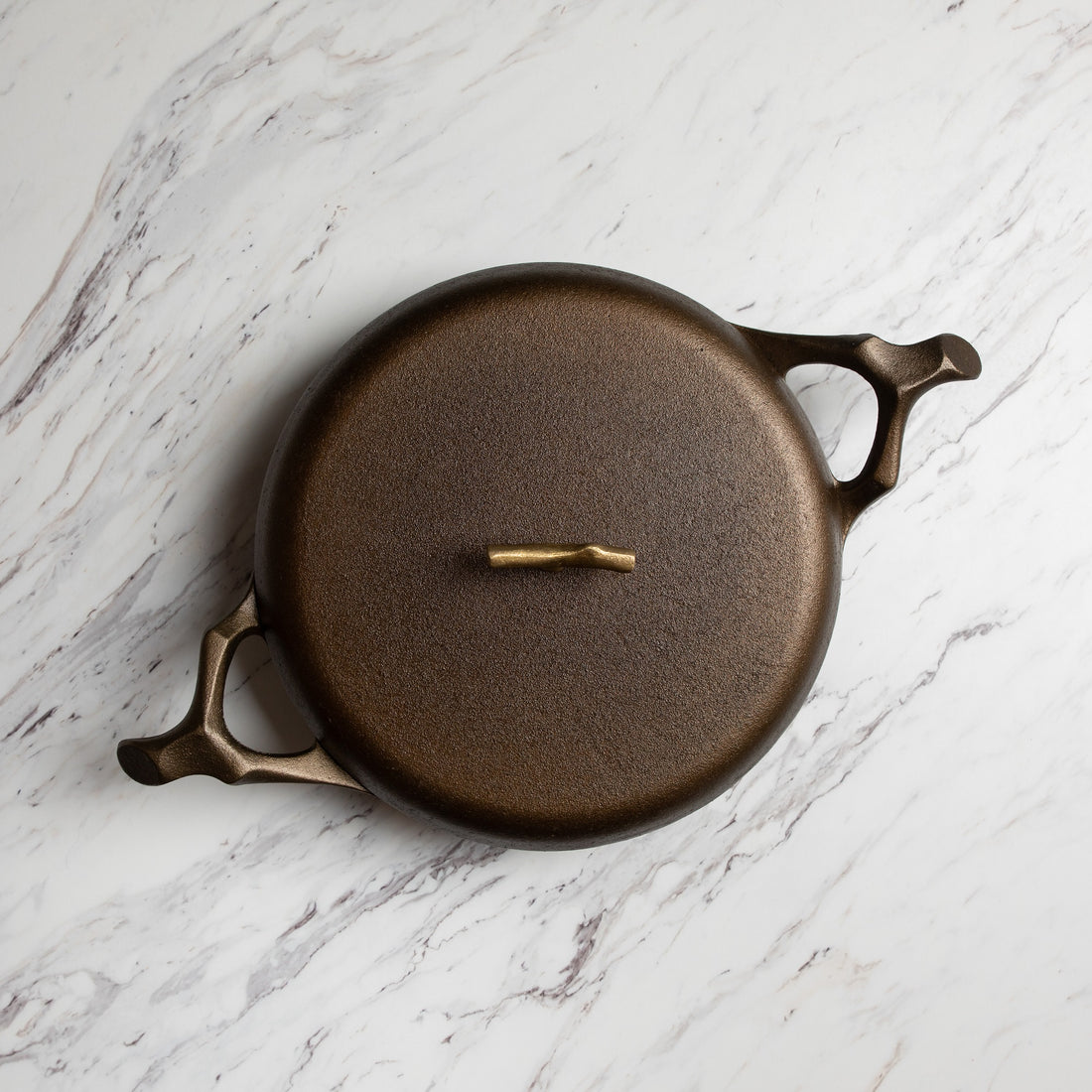 Iron Wood Ranch 12" Cast Iron Braising Pan with Lid