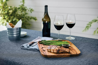 Ironwood Fort Worth Steak Plate, Acacia Wood, 11" x 13"