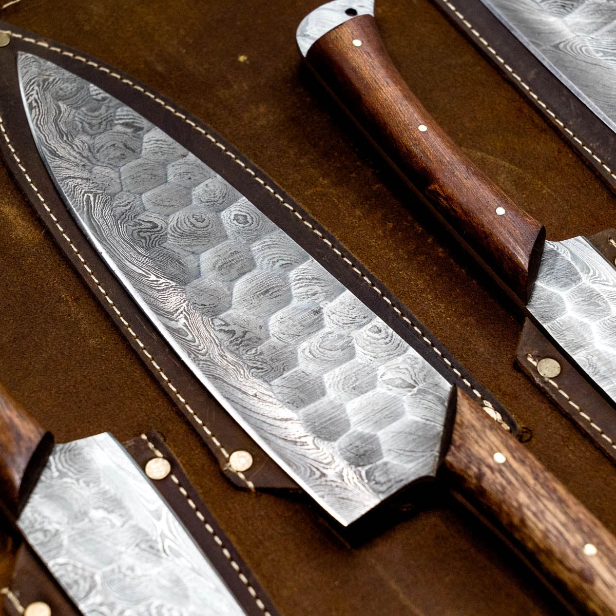 Iron Wood Reserve Damascus Chef Knife Set