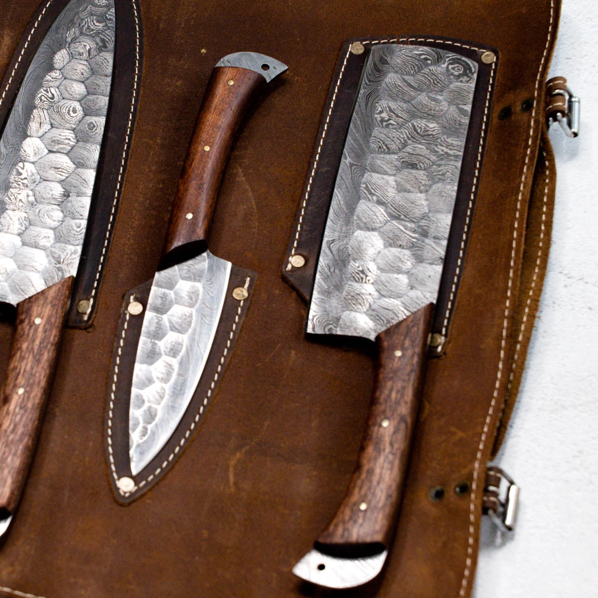 Iron Wood Reserve Damascus Chef Knife Set