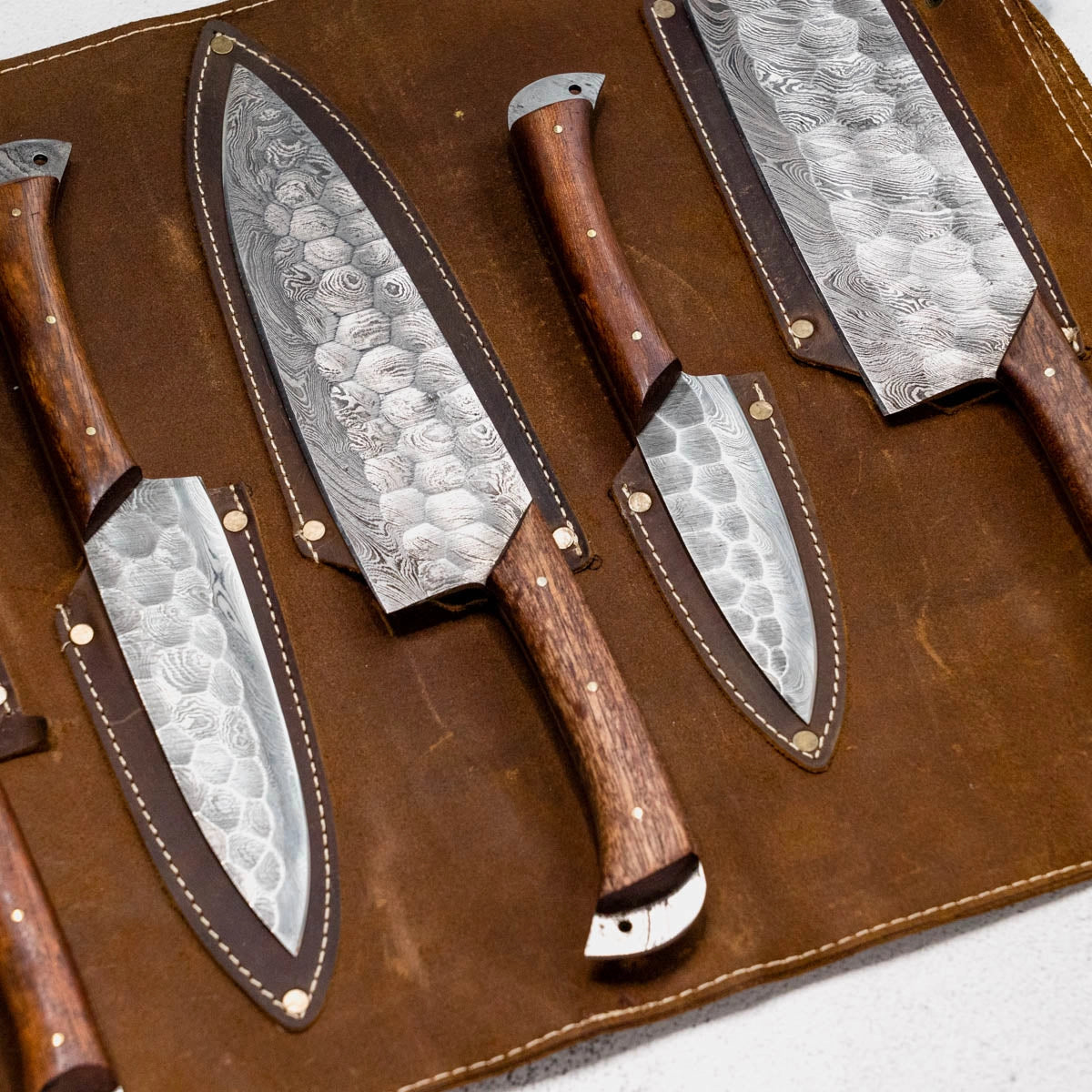 Iron Wood Reserve Damascus Chef Knife Set