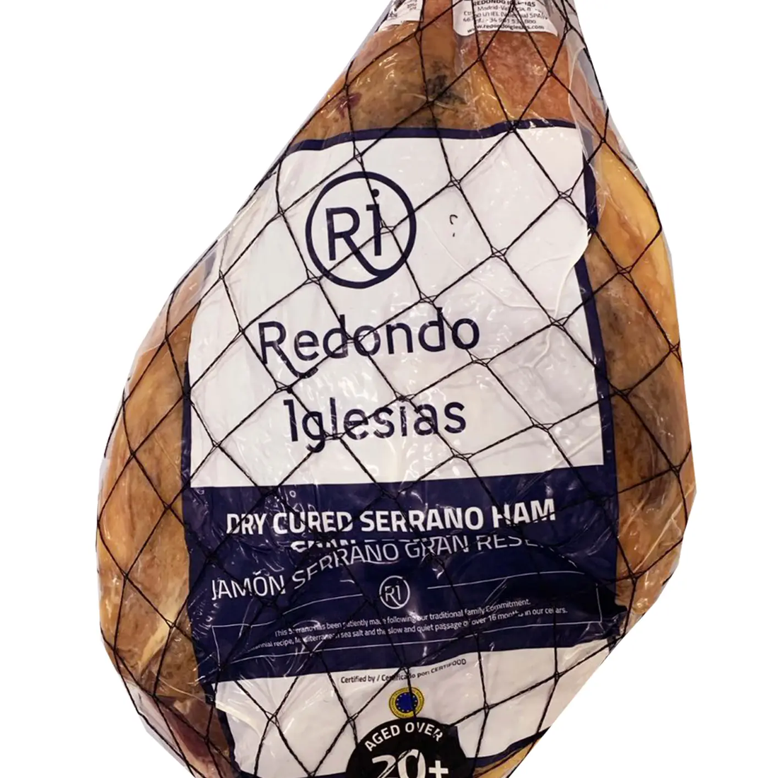 PRE ORDER Spanish Serrano Ham Cured 20-months - 12lbs
